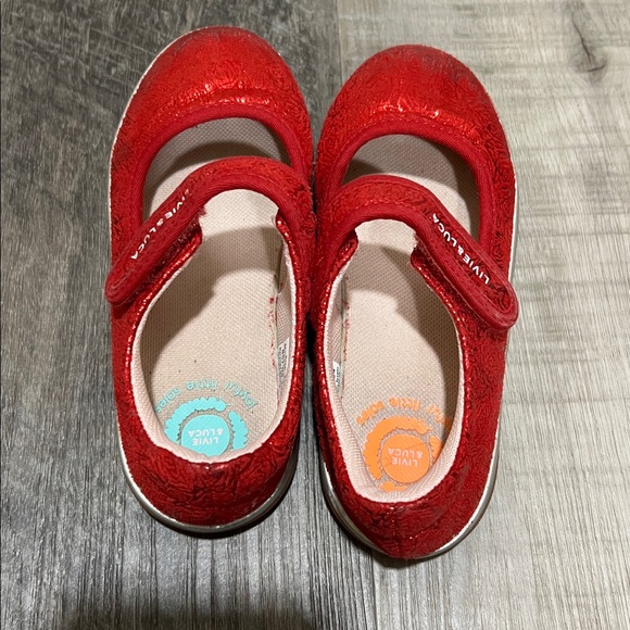 Livie & Luca Metallic Red Mary Jane size 10 - Picture 5 of 11